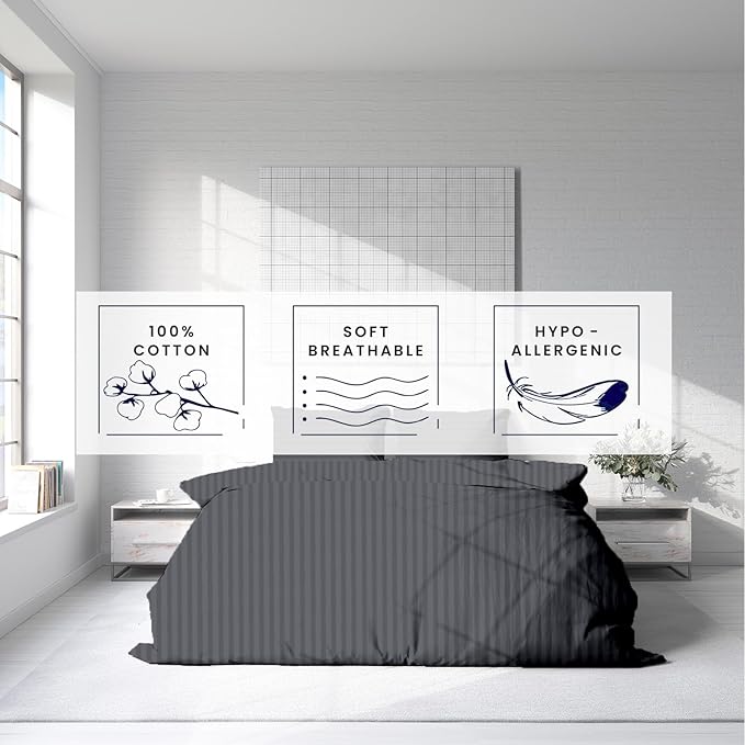 Kotton Culture 120"x98" 1 Pc Oversized King Duvet Cover Only 100% Egyptian - Image 6