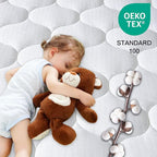 LEISURE TOWN Olympic Queen Mattress Pad Cover Mattress Topper Cotton Top Pillow - Image 2