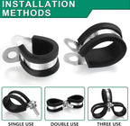 30pcs 3/16 Inch Cable Clamp, 304 Stainless Steel Rubber Coated Cushioned - Image 5