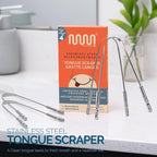 MasterMedi Tongue Cleaner Tongue Scraper Surgical Grade Stainless Steel Tongue - Image 4