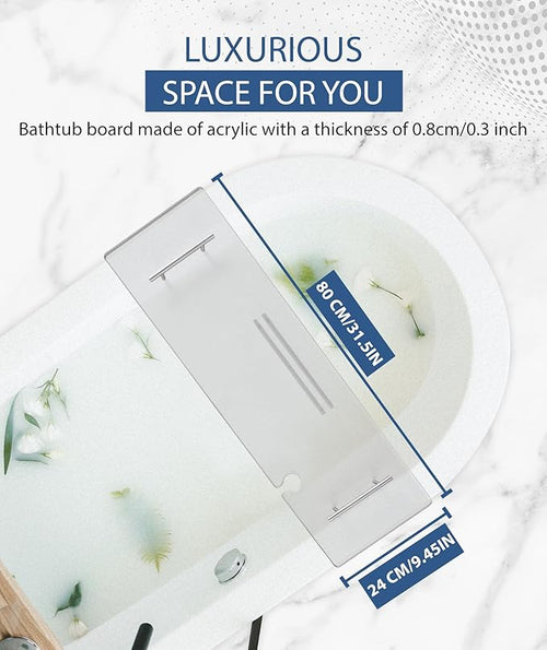 Acrylic Bathtub Tray Bathtub Tray Caddy Bath Tray Table - Image 2
