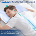 Stomach Sleeping Pillow for Back & Stomach Sleeper, Flat Soft Pillows for - Image 5