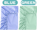GUNTAIL 2 Pack Satin Soft Crib Sheet - Image 4