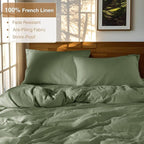 SONORO KATE 100% French Linen Duvet Cover King Size, Soft Breathable - Image 2