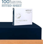 Royale Linens 400 Thread Count 100% American Grown Cotton Fitted Sheet Queen - Image 2