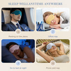 Silk Sleep Mask, Eye Mask for Sleep Women Men, Mulberry Sleeping Mask - Image 5