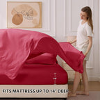Full Comforter Set Red - Image 2