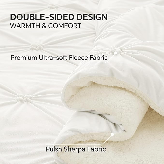 BEDELITE Pintuck Fluffy Twin Comforter Set - Image 5