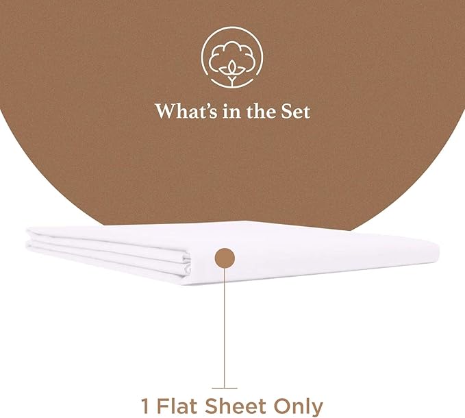 Good Sleep Bedding Queen Size Flat Sheet Only - Image 2