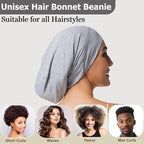 Satin Bonnet for Sleeping Night Cap, Adjustable Satin Lined Silk Bonnets Sleep - Image 8
