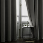 Joydeco Vanilla Grey Velvet Curtains 108 Inches 2 Panels, Luxury Thermal - Image 7