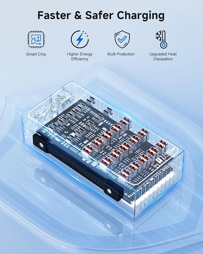 250W USB~c Charging Station, 50 Port USB~C Charger Block, Fast Charging Station - Image 6