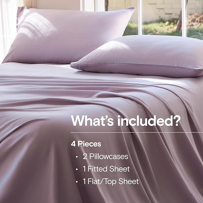 DOZ Sheet Set, 100% Viscose derived from Bamboo, Organically Grown, Buttery Soft - Image 2