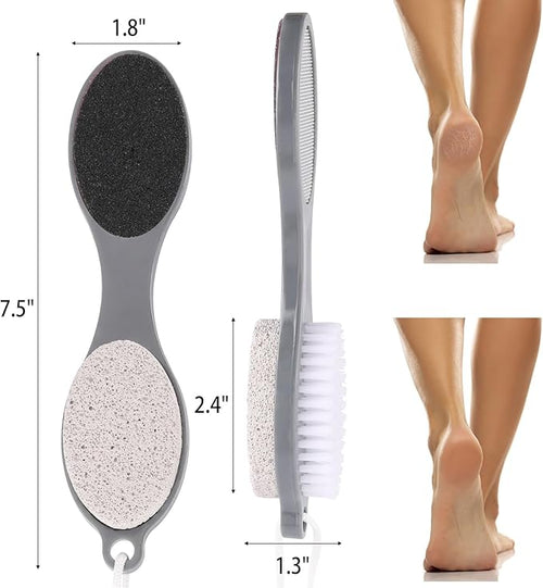 2 Pcs 4 in 1 Foot Scrubber Dead Skin Remover - Image 2