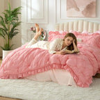 BEDELITE Pink Comforter Set Queen - Image 7
