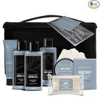 Gift Baskets for Men Bath Set Body & Earth Leathers Mens Body Wash Set by BODYEARTH