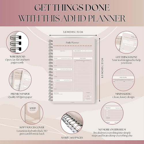 ADHD Daily Planner for Neurodivergent Adults - Image 2