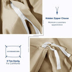 SONORO KATE 100% Egyptian Cotton Duvet Cover Queen Size, 1000 Thread Count - Image 8