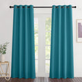 NICETOWN Blackout Peacock Teal Curtains 84 inches Long, Grommet Room Darkening by NICETOWN