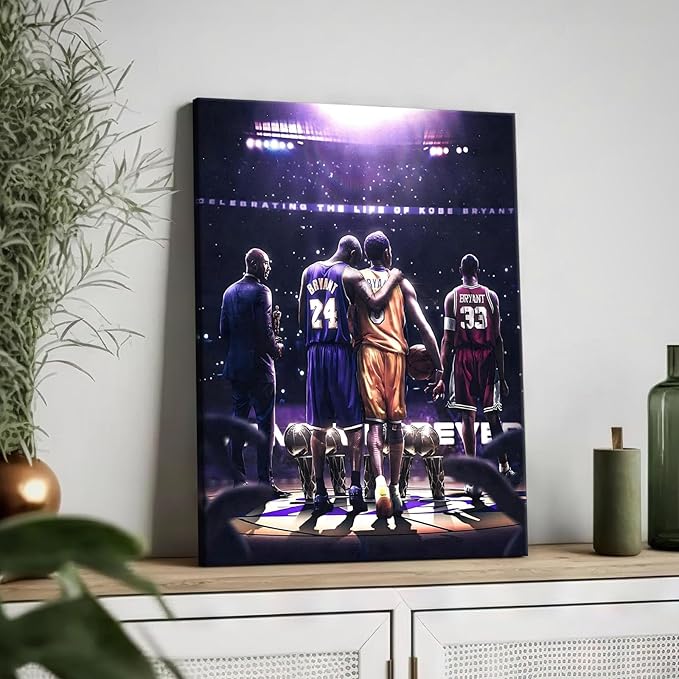 Kobe Bryant Legacy Canvas Wall Art Print Poster, Iconic Inspirational Sports - Image 3