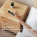 Odokee Digital Dual Alarm Clock - Image 6