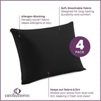 CirclesHome Pillow Protectors 4 Pack Standard Zippered - Image 2
