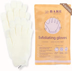 Bare Botanics 4 Pack White Exfoliating Shower Gloves by BareBotanics