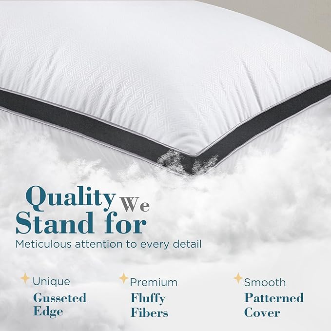 viewstar Bed Pillows Standard Sizes Set of 2, Hotel Quality Cooling Down - Image 5
