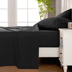 ROSE&RISY Black Queen Sheet Set, 4 Pieces Soft Bedding Queen Sheet Set - Image 3