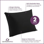 CirclesHome Pillow Protectors 2 Pack Queen Zippered - Image 2