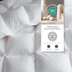 Hotel Grand Luxury White Goose Feather Down Fiber Comforter King Size, 100% - Image 3