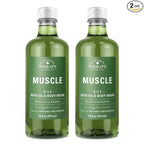 Village Naturals Therapy Muscle Foaming Bath Oil and Body Wash 16 oz. 2 pack by VillageNaturalsTherapy