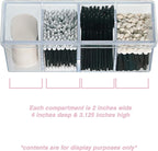 4-Compartment Makeup Organizer and Storage: Transparent Multi-Functional - Image 3