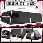 Barydat Halloween Decorations Coffin Bath Tray Gothic Coffin Serving Tray - Image 2