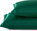 Satin Pillowcases with Zipper （20x26）, Standard Size Pillowcases Set of 2 - Image 2
