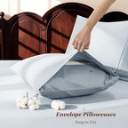 LBRO2M 1000 Thread Count 100% Egyptian Cotton Sheets Set King Size, 4 Piece - Image 6