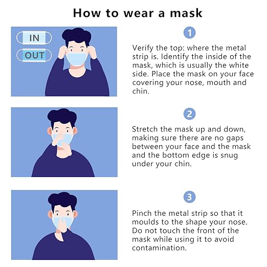 Borje Kids Masks 100 Pcs, Kids Disposable Face Masks - Image 7