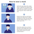 Borje Disposable Face Masks Breathable Face Mask 3 Ply - Image 7