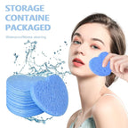 50-Count Facial Sponges Compressed, 100% Natural Cellulose Face Sponge - Image 3