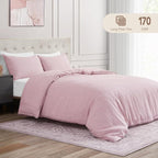 DAPU Pure Linen Duvet Cover Set, 100% Yarn-Dyed French Linen, Breathable and - Image 5