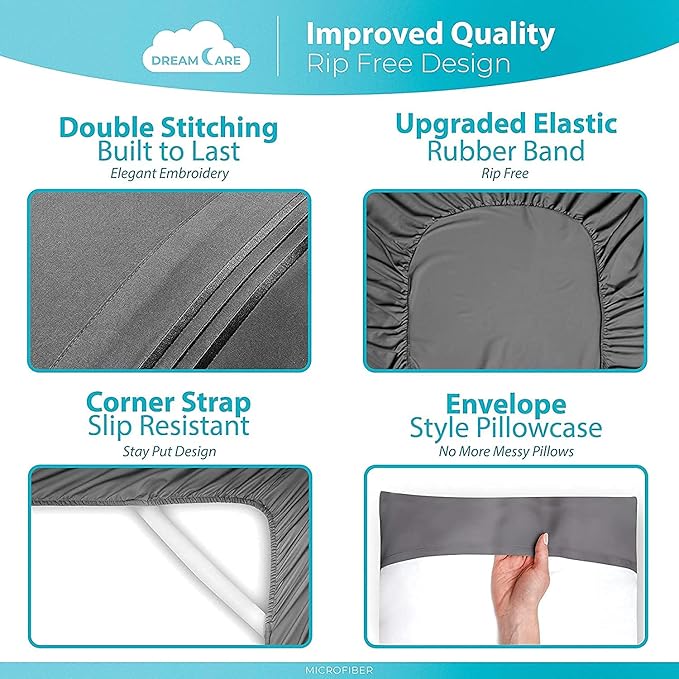 DREAMCARE California King Sheet Sets - Image 5