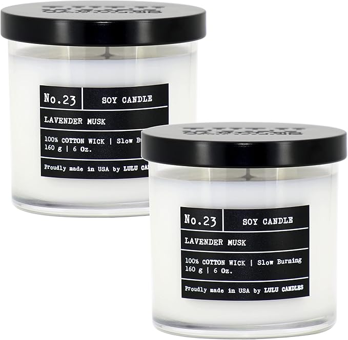 Lulu Candles | Lavender Musk | Luxury Scented Soy Jar Candle | Hand Poured in by LULUCANDLES