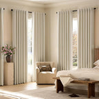 jinchan Chenille Blackout Curtains 84 Inches Long 2 Panels Beige Thermal - Image 6