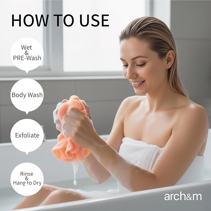 ARCH&M Exfoliating Washcloth, Japanese Body Scrubber - Image 5