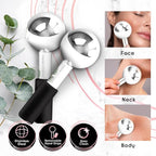 Ice Globes for Facials | Unbreakable Steel Cooling Roller | Cryo Sticks for - Image 2