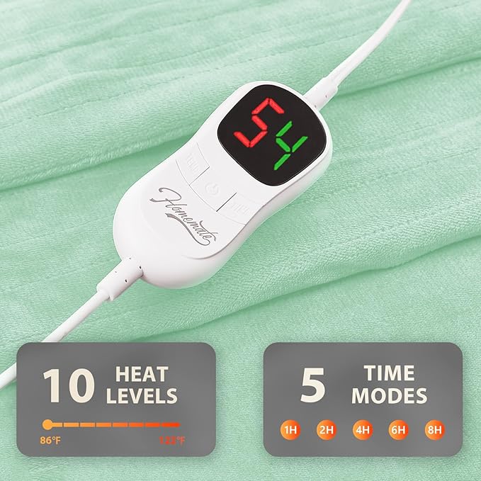 Homemate Electric Heated Blanket Full Size - Image 4