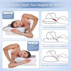 Cervical Neck Pillow, Memory Foam Pillows - Image 4