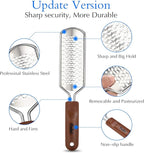 Professional Pedicure Foot File, Colossal Stainless Steel Detachable Foot - Image 2