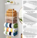 Hommtina Bathroom Towel Storage Black Towel Holder Bathroom Decor Aesthetic - Image 3