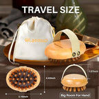 Wood Therapy Massage Tool for Belly Fat, Wooden Meridian Massage Body Brush for - Image 8